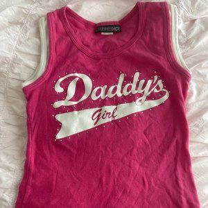 Y2K "daddy's girl" top